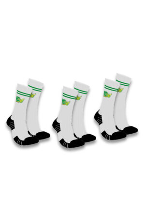 3-pair Bundle Athletic High-Performance Crew Socks
